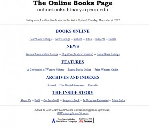 3. The Online Books Page